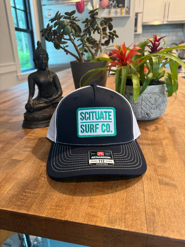 Scituate Surf Co. Trucker - Teal Patch